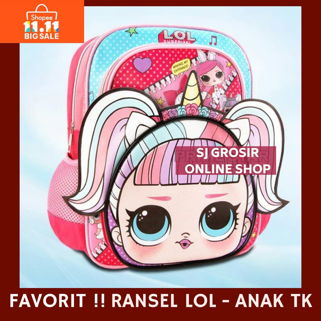 Tas Ransel Anak Sekolah Tk Karakter Lol Unicorn Lucu Perempuan