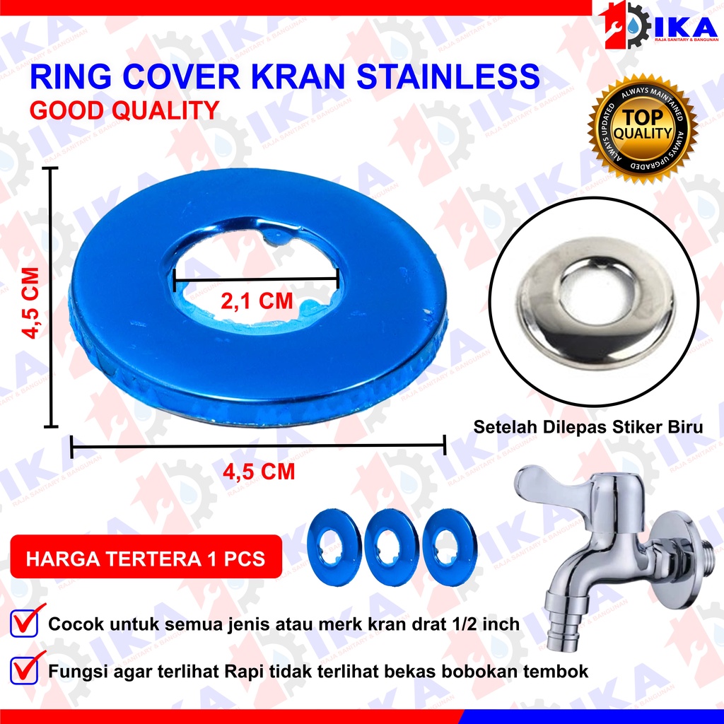 Ring kran tutup kran smua merk ring untuk kran biar rapi / ANTI KARAT HIGH QUALITY /TUTUP KRAN DI TEMBOK