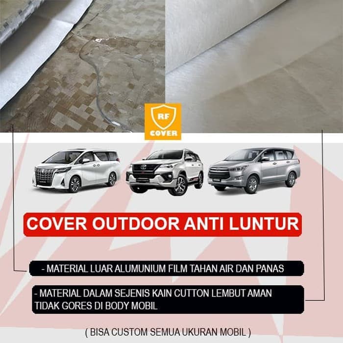 OUTDOOR PREMIUM COVER MOBIL SARUNG MOBIL ALPHARD PAJERO INNOVA REBORN anti panas 2 lapis