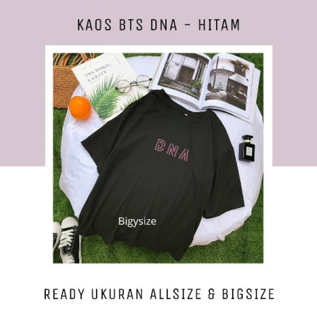 Kaos BTS~ DNA All Size Lengan Pendek Cotton Combed 100% M L XL XXL XXXL XXXXL XXXXXL KAOS SANTAI UNI