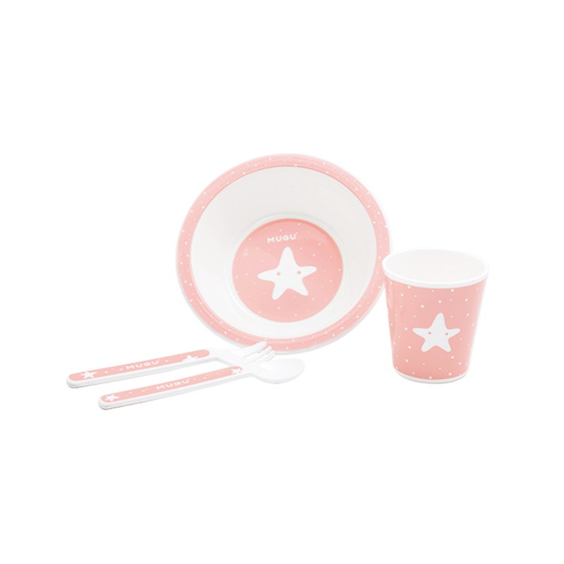 [MUGU] Kids Dinnerware Set (4-Piece)