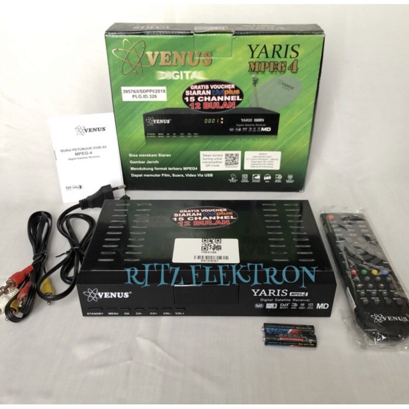 Receiver Venus Yaris Ninmedia plus Tivi Plus