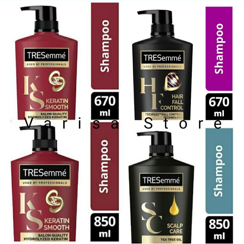 Jual Tresemme Shampoo Keratin Smooth Dan Scalp Care 670 Ml 850ml Keratin Smooth Rambut 
