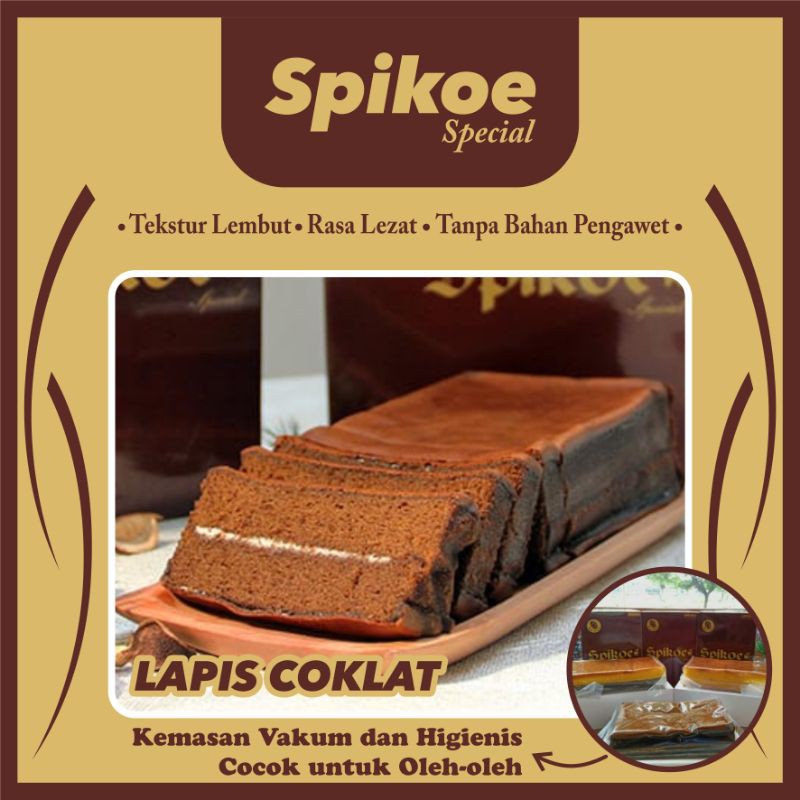 

TERMURAH Spikoe Special Varian Lapis Coklat Tanpa Pengawet Cocok Untuk Oleh2