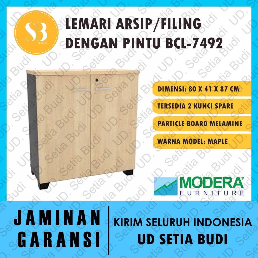 Lemari Arsip / Filing Cabinet  + Pintu Modera  BCL-7492 B-Class