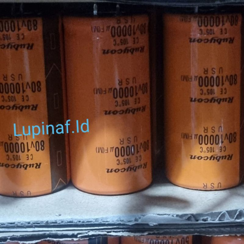 ELCO 10000UF 80V RUBYCON ORANGE