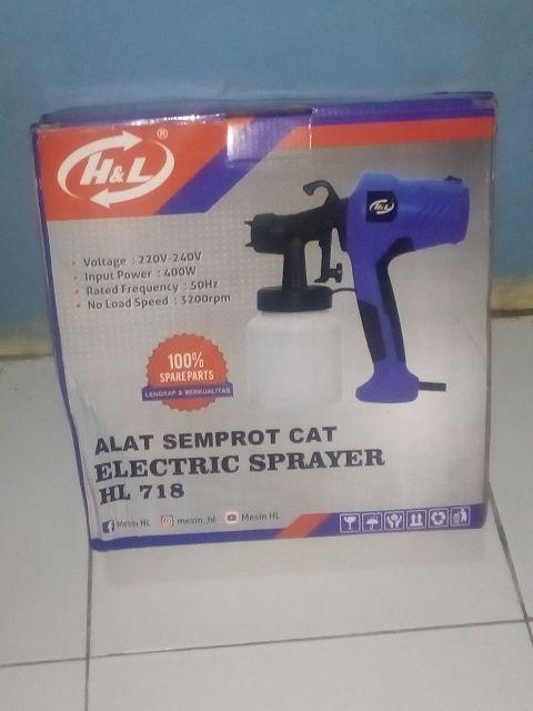 Elektric Spray Gun H&l Hl 718 / Alat Semprot Cat Elektrik H&l Hl718 / Spraygun Elektrik Hnl