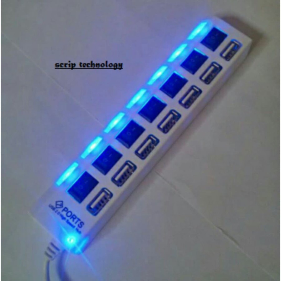 USB HUB SAKLAR 7 PORT USB 2.0 ON/OFF HIGH SPEED