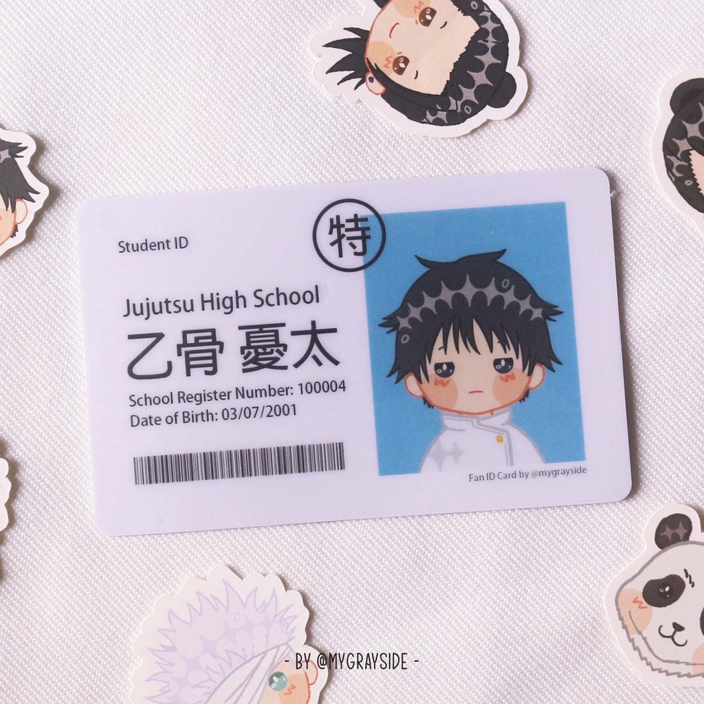 LAST STOCK Jujutsu Kaisen - Yuta Okkotsu ID Card Fanmerch [by @mygrayside]