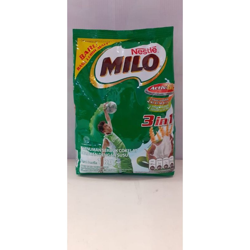 

MILO 3 IN 1 ACTIVE GO SACHET 20'S @35G
