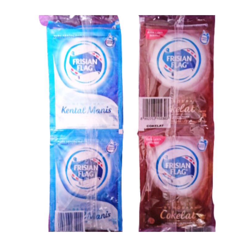 

Frisian Flag Susu Bendera Kental Manis 1 pak Isi 6 Sachet