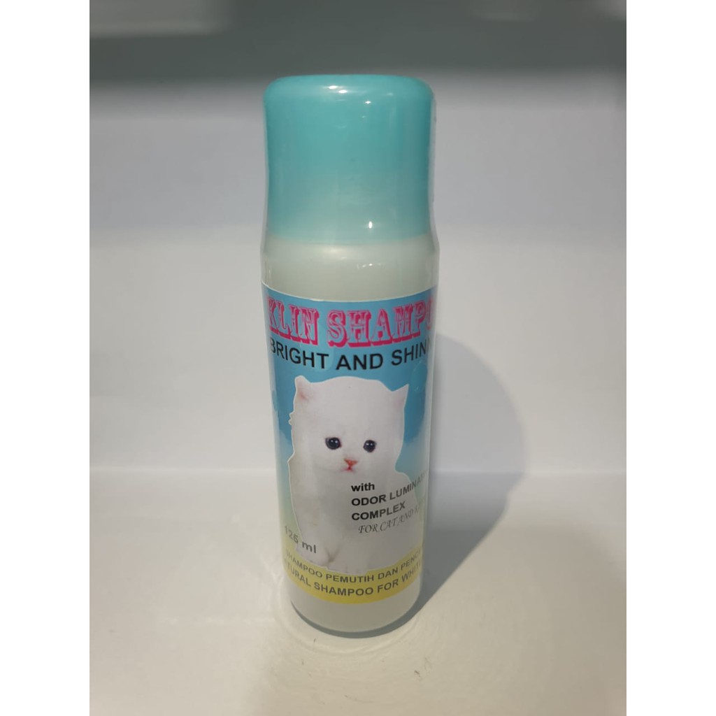 SAMPO KUCING BULU PUTIH KITTEN WHITE SOLID SHAMPO KLIN