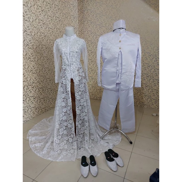 Kebaya Akad Nikah syar'i baju akad nikah syar'i sepaket