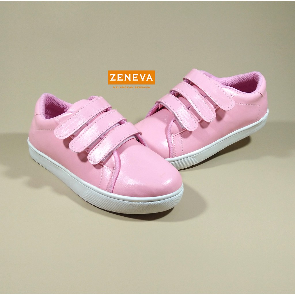 Sepatu Zeneva Striples Sneakers Wanita 3 WARNA