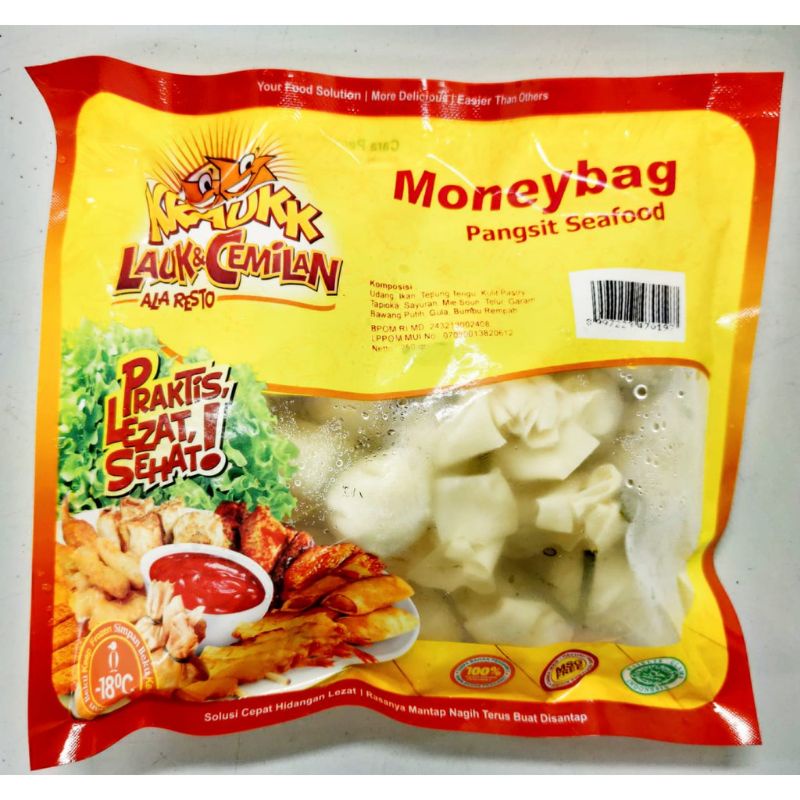 

Kraukk Moneybag 250gr / Pangsit Seafood