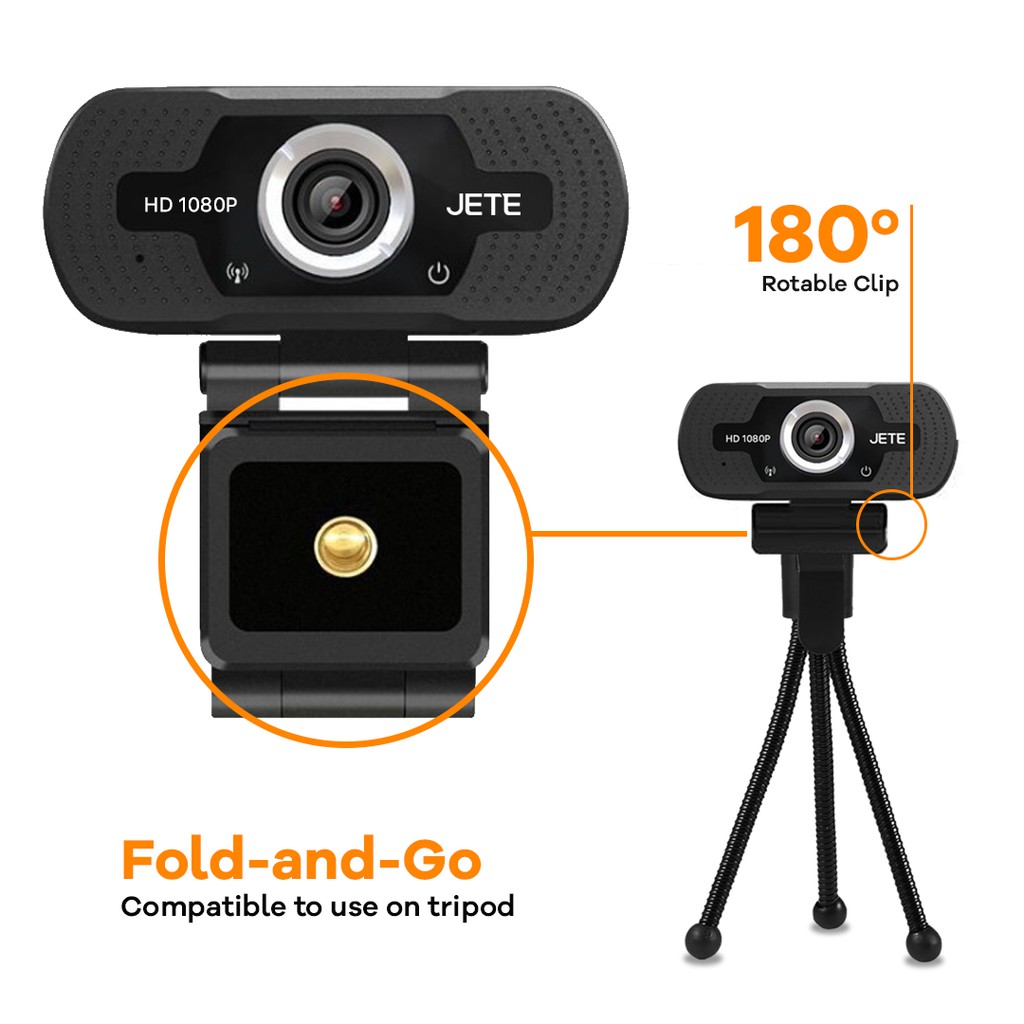 Webcam HD 1080P JETE W7 with Build in Mic - Original