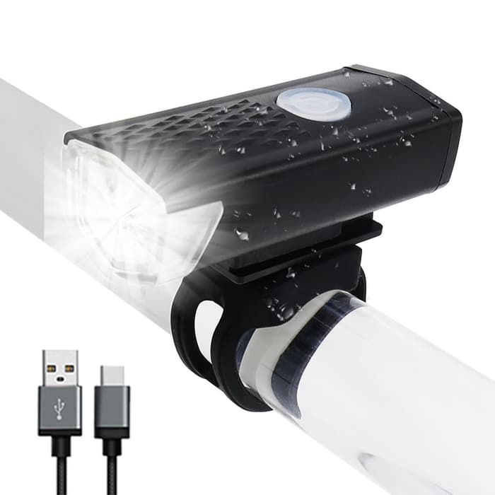 Lampu Depan Sepeda CREE LED 300LM Battery Charge / Bicycle LED USB