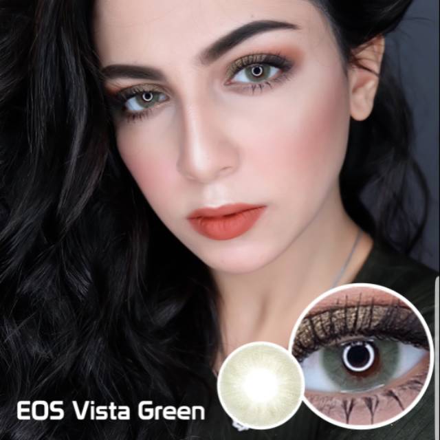 ORIGINAL EOS Vista 1T OLIVE BROWN GREY soflens softlenses Softlens