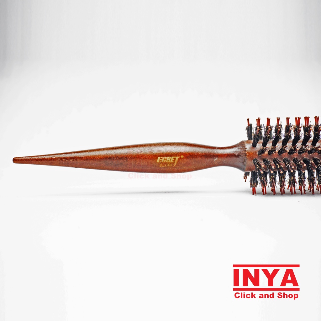 SISIR BLOW ROLL KAYU EGRET BAILU - WOODEN ROUND BRUSH