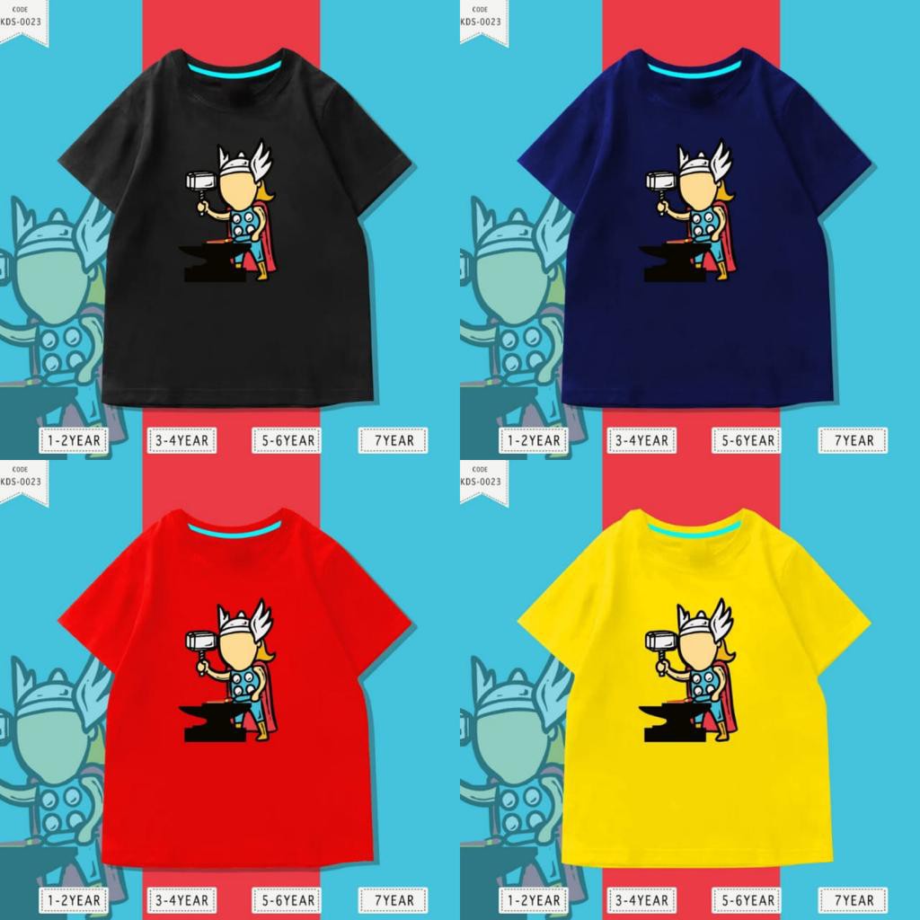 Baju Anak-Anak 1-10 thn / Kaos Distro DTF Anak Laki Laki Thor / Unisex / Motif / KIDS