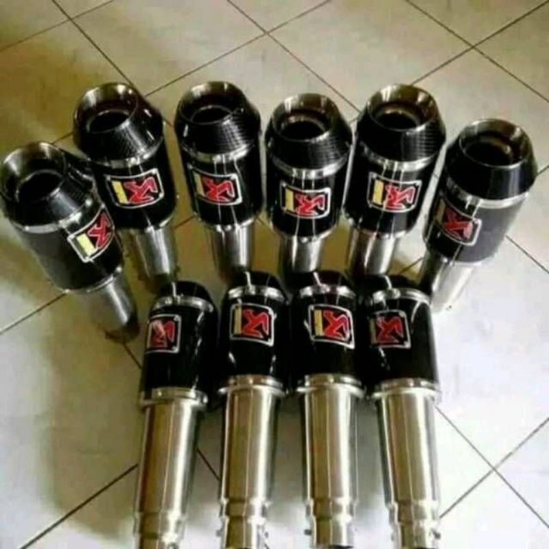 KNALPOT RACING AKRAPOVIC VIXION NEW/R15 V3/BISON/VERZA/SATRIA FU/SONIC/CB 150R/CBR 150 GSX 150 R-1