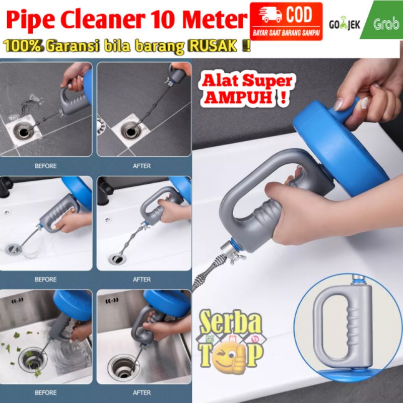 Jual Pipe Cleaner Panjang Meter Alat Kawat Pembersih Saluran Pipa Mampet Meter Besttools