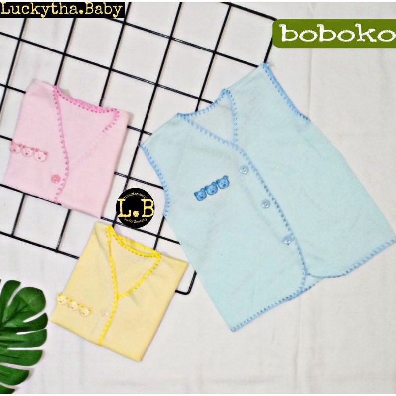 3pc_baju bayi boboko kutung polos 100%cotton/ baju boboko lekbong/ baju boboko neci buntung