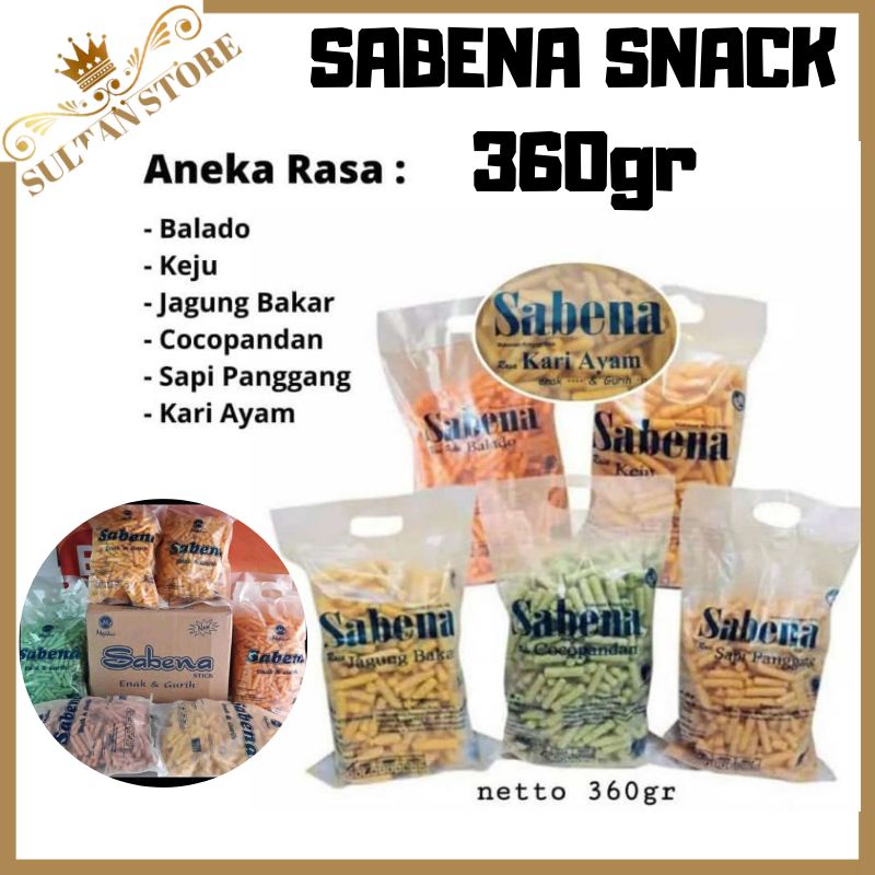 sabena Snack 360 gram sabena stik Snack 1 dus sabena stick balado sabena Snack murah