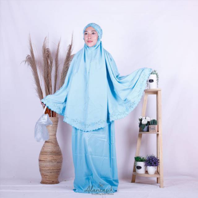 Alantasik - Mukena Bordir Handmade babby Silk azi R.20