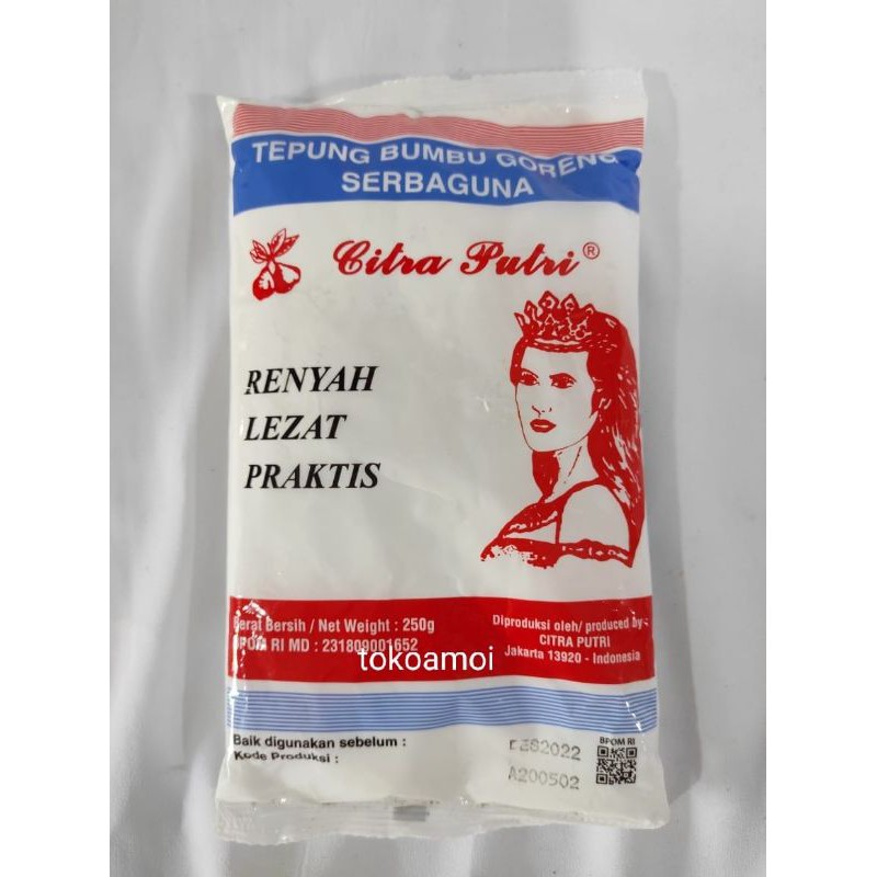 

Tepung Putri/Tepung Ayam Putri /Tepung Goreng Putri/Tepung goreng bumbu Serba Guna