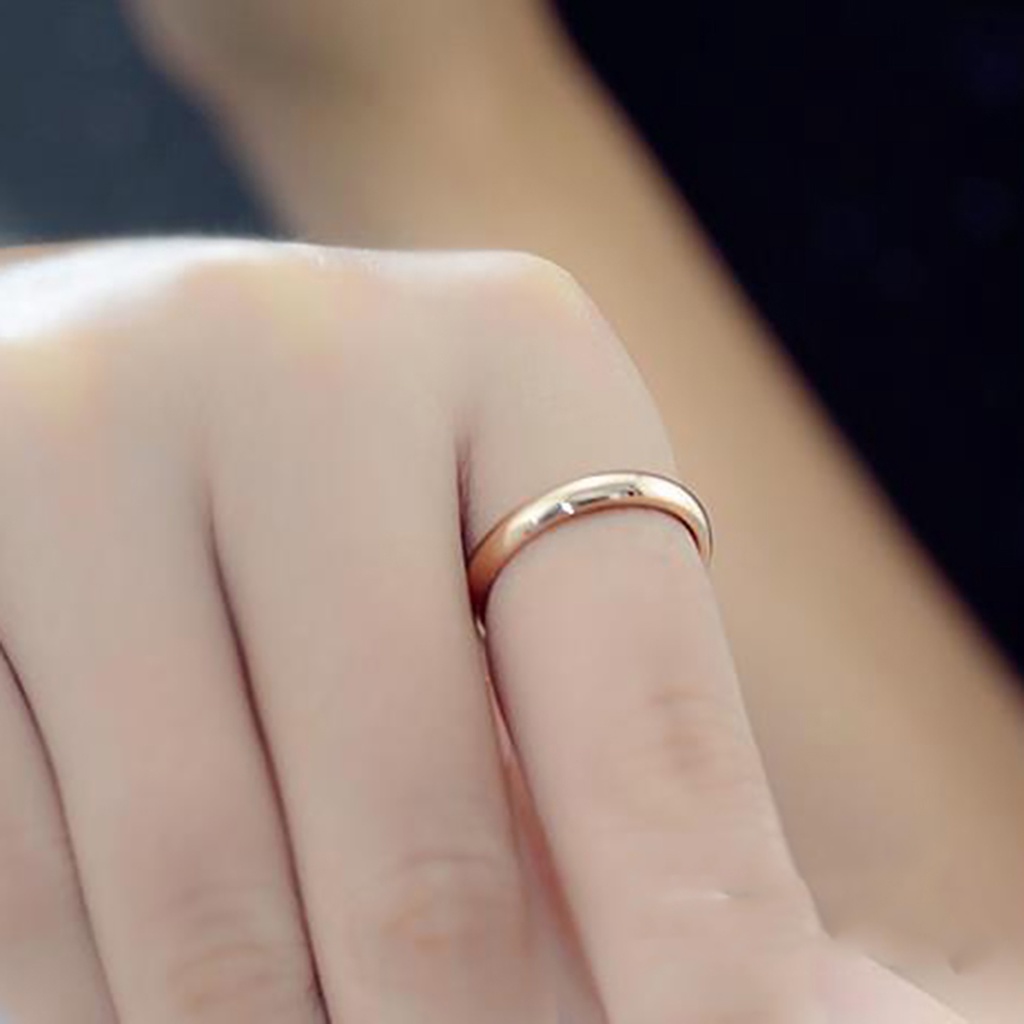 Hu Hu Hu Hu Hu Alat Bantu Pasang Kacamata♡ Cincin Pasangan Bahan Metal Untuk Pertunangan