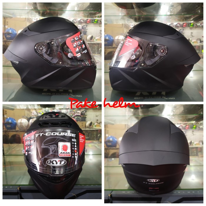 HELM KYT TT COURSE BLACK DOFF FULL FACE
