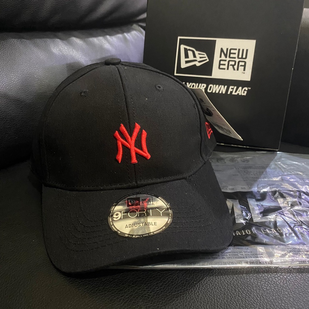 TOPI NEW ERA MLB NY MINI RED LOGO ORIGINAL BLACK / TOPI NEW ERA MLB NY MINI RED LOGO ORIGINAL BLACK 