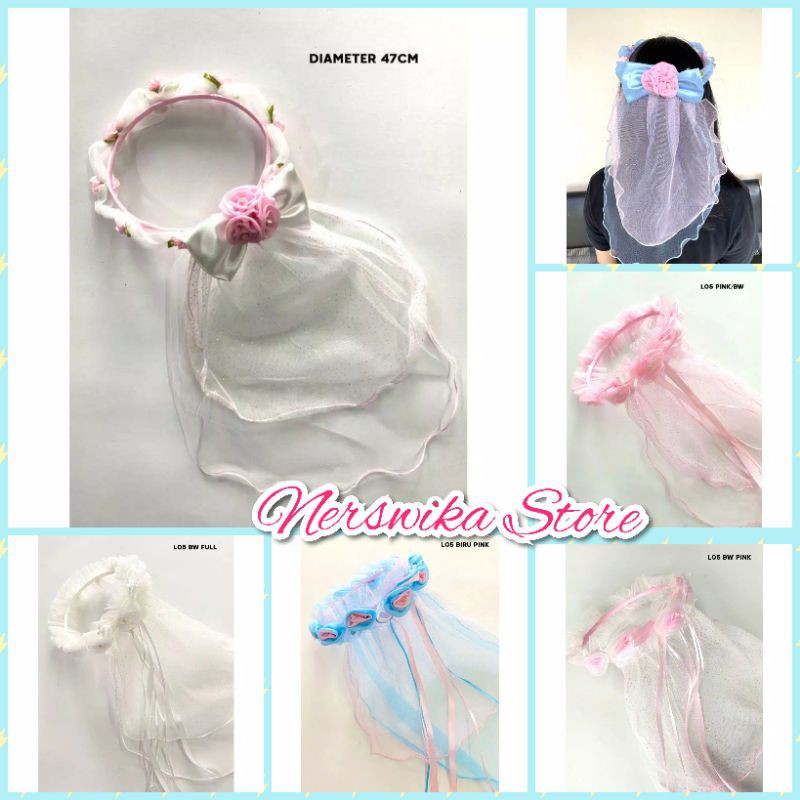 Mahkota Hiasan Kepala Birthday Wedding Party / Bando Kepala / Mahkota Bunga