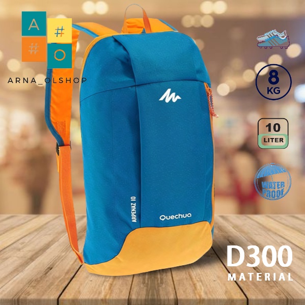 Quechua Tas Ransel Sepatu Sport Mini 10 Liter Anti air Resleting Best Quality Murah