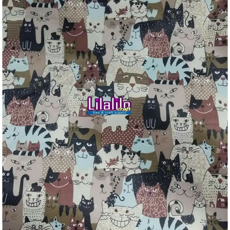 KAIN LC MOTIF KUCING