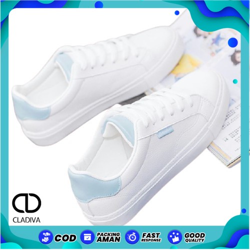 Sepatu Sneakers Wanita BEIER Spatu Sneaker Putih Perempuan Cewe Cewek FSH153 Cladiva-1