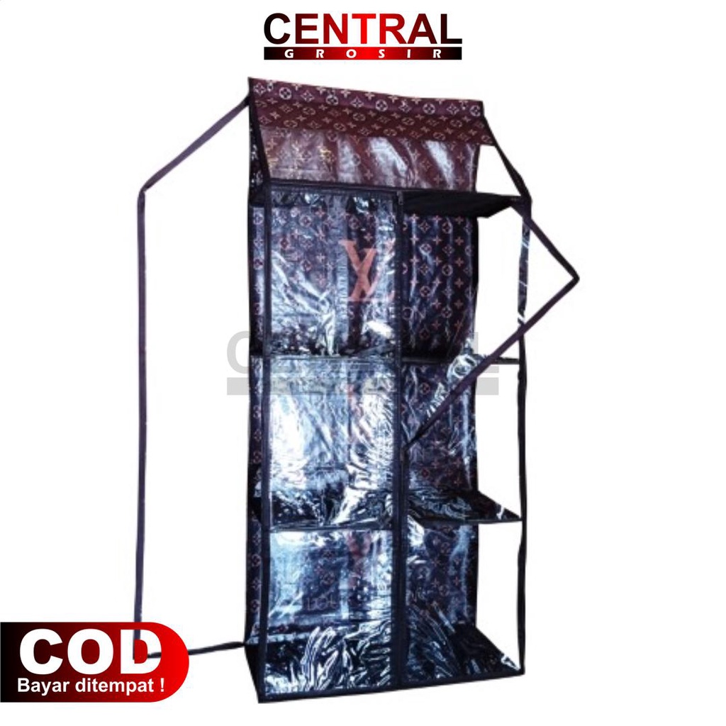 rak almari gantung karakter | tempat penyimpanan baju portable | HCO