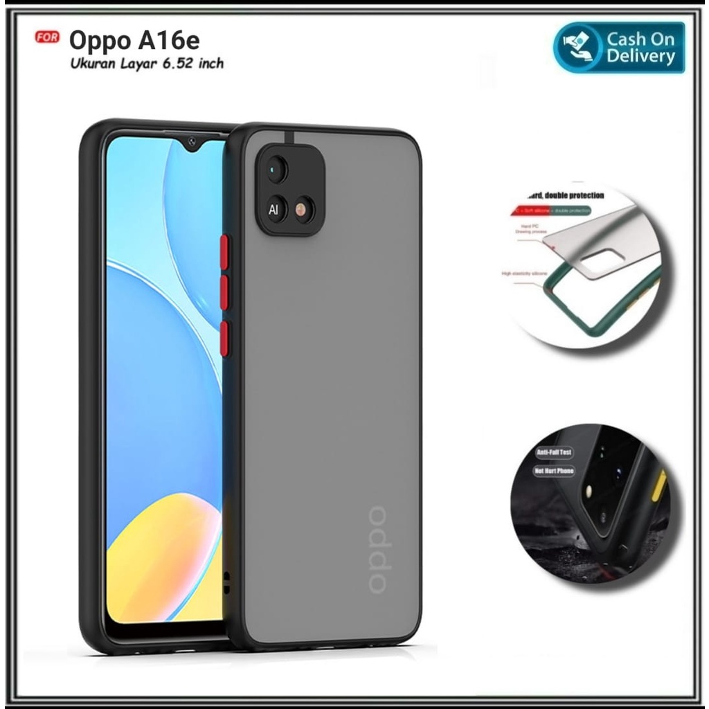 CASE Oppo A16E, Oppo A1K Soft Hard Casing And Cover