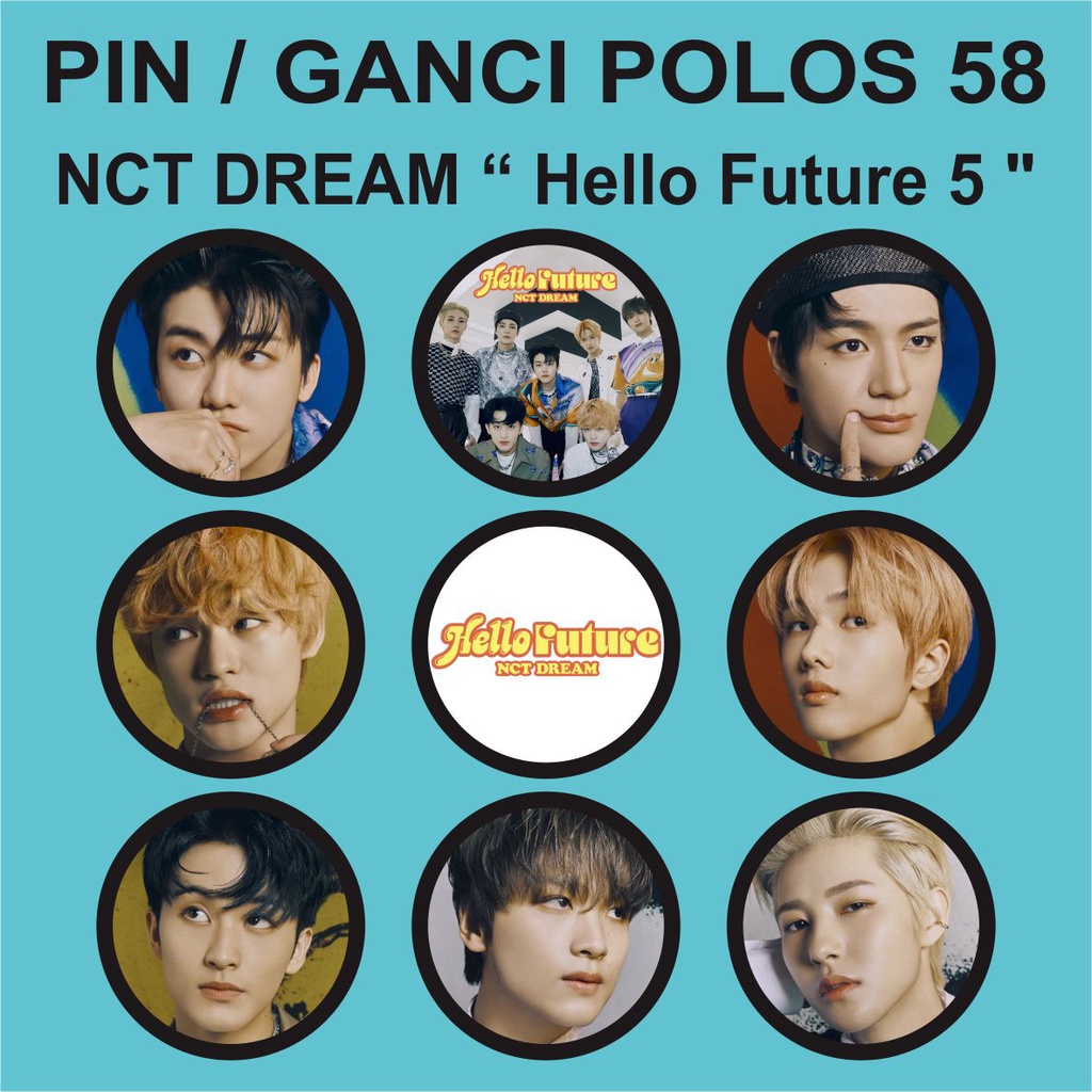 PIN / GANTUNGAN KUNCI POLOS 58 MM - NCT DREAM Hello Future 4 - 5 - Merchandise KPOP Murah