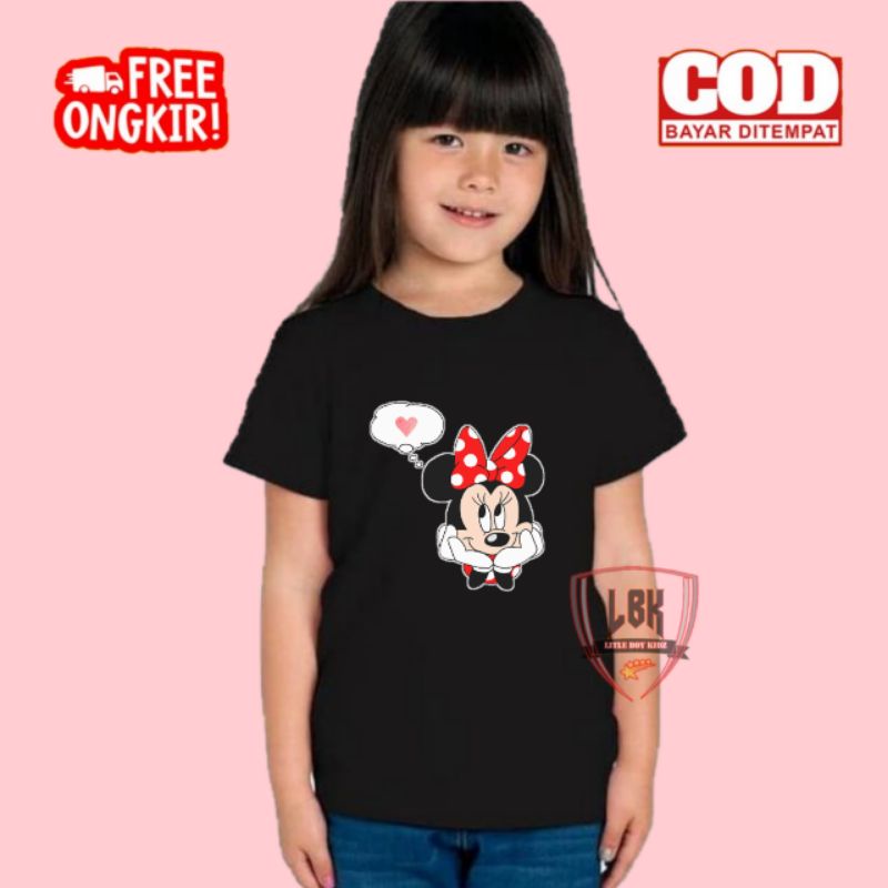 KAOS ANAK GAMBAR MINNIE MOUSE / BAJU ANAK GAMBAR MINNIE MOUSE / BAJU KAOS ANAK GAMBAR MINNIE MOUSE T