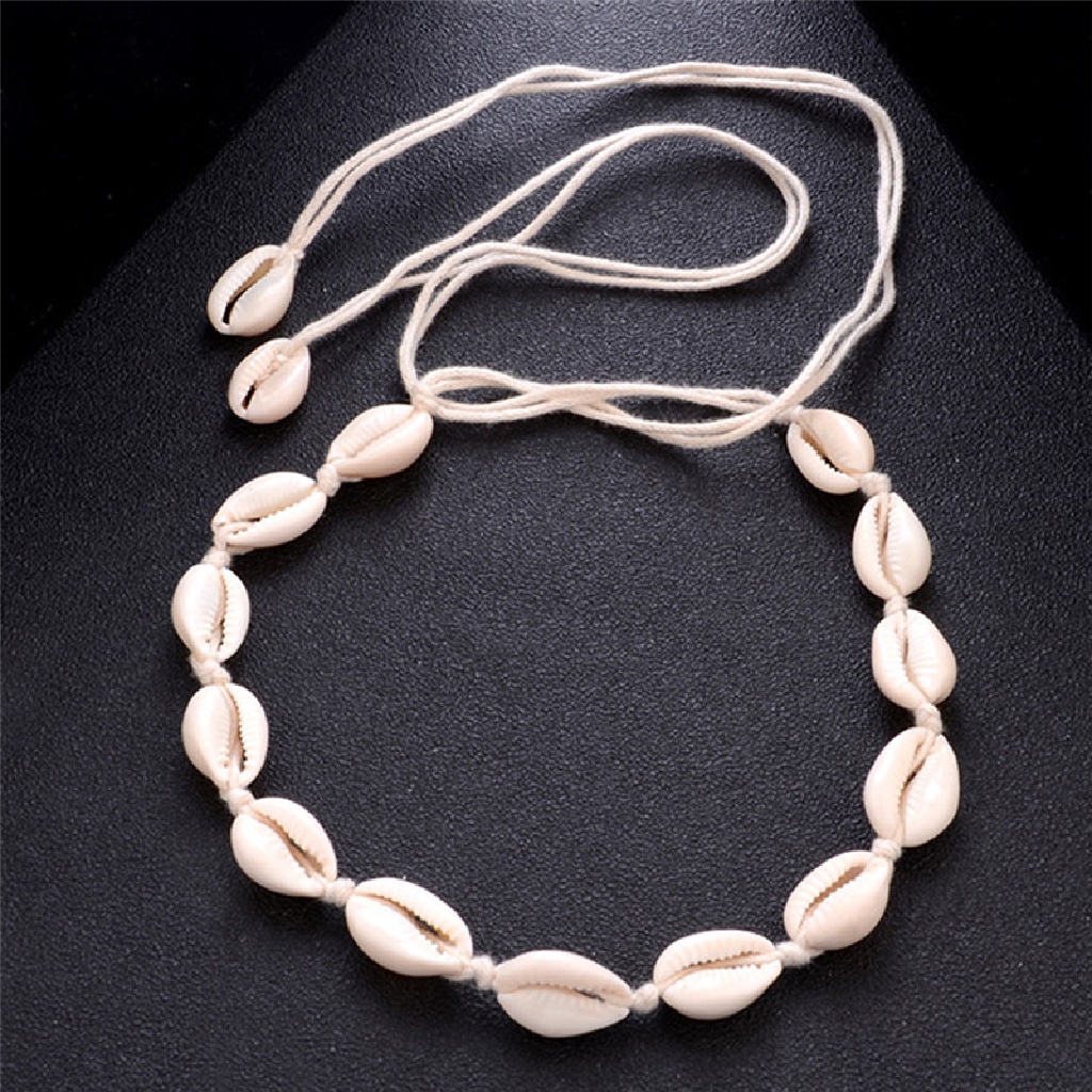 5026-4 Stylish Beach Bohemian Sea Shell Pendant Chain Choker Necklace Women Jewelry 5026-4