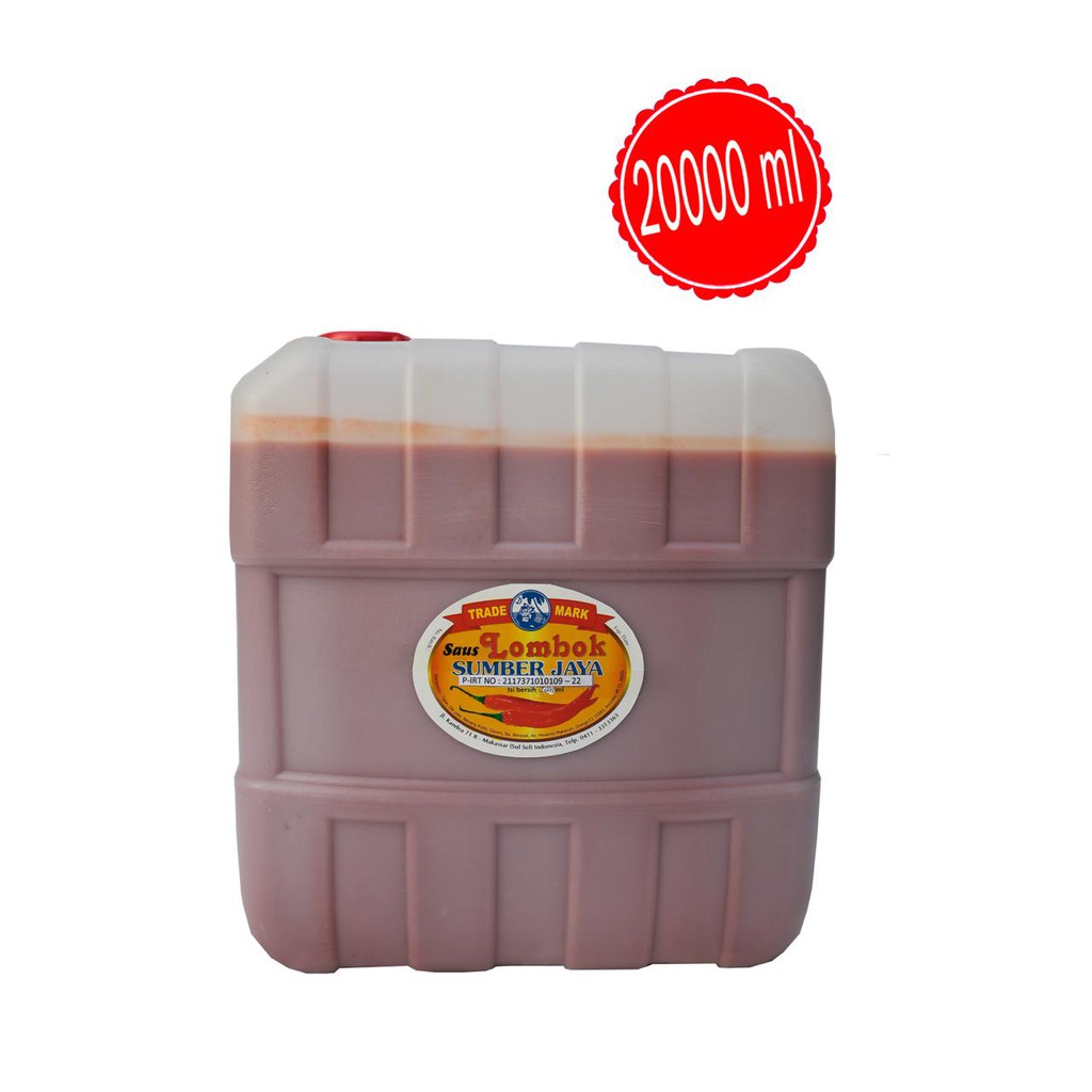 

Saos/Saus Sambal Merah 20000 mL ( Sumber Jaya )