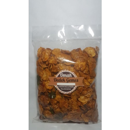 

emping gepeng pedas asli limpung