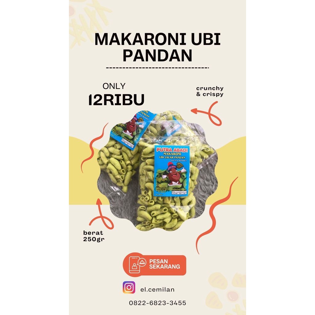 

Makaroni Ubi Pandan
