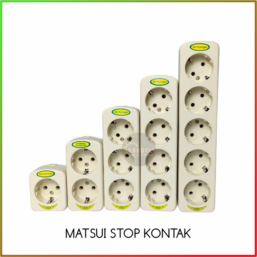 Matsui Stop Kontak Arde Lampu 1/2/3/4/5 Lubang