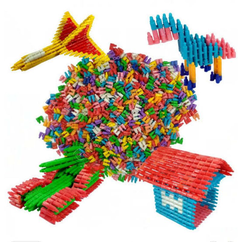 C4 Mini Rocket isi +-400pcs | Mainan Edukasi Anak | Bongkar Pasang Susun Tradisional Roket Kecil