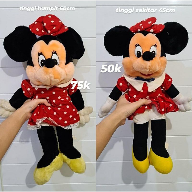 BONEKA POWERPUFF GIRLS MINNIE MOUSE PRELOVED MURAH BESAR