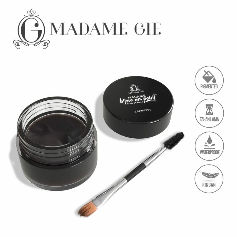 MADAME GIE Madame Brow On Point – Make Up Eyebrow Pomade Cream Pensil Alis