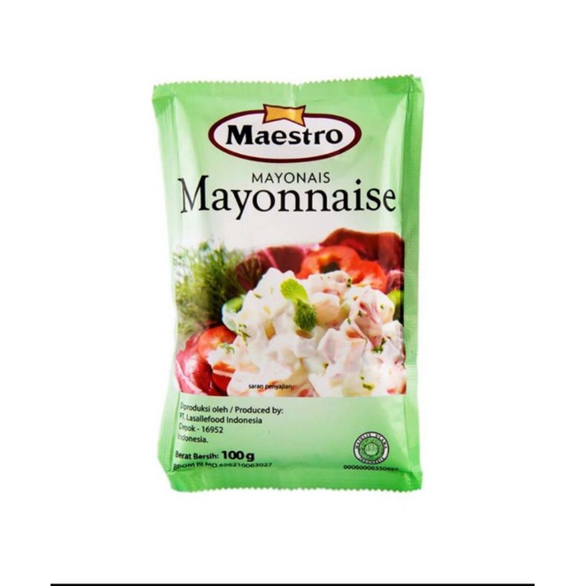 Mayones Maestro 100gr Mayonais Mayo Mayonnaise HALAL 100 gr